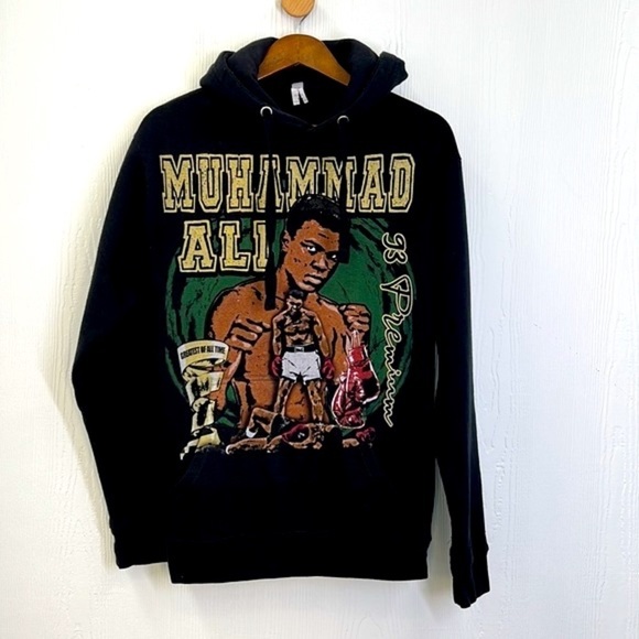 Cotton Heritage - Muhammad Ali Greatest Of All Time Graphic Hoodie Size Medium - Picture 6 of 10